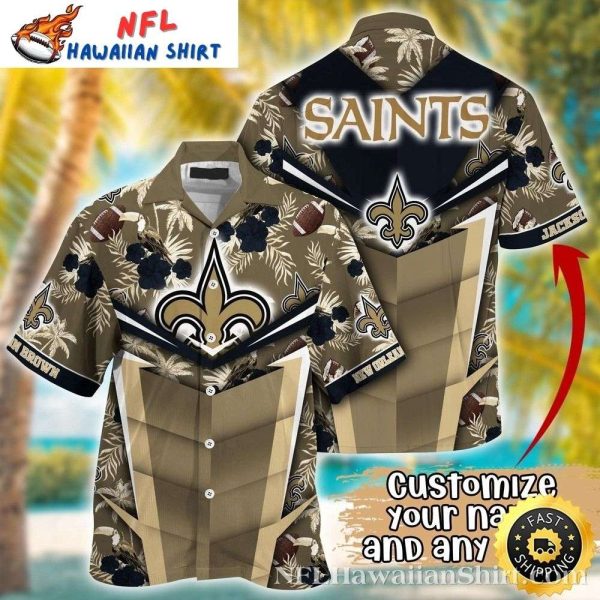 Palm Shadows New Orleans Saints Hawaiian Shirt – NFL Island Style
