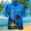 Sleek Wave Los Angeles Chargers Men’s Tropical Shirt