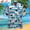 Panthers Tribal Tattoo Hawaiian Shirt – Carolina Panthers Island Night Mens