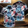 Panthers Mascot Tropical Custom Name NFL Hawaiian Shirt