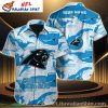 Pinstripe And Skulls Carolina Panthers Hawaiian Shirt