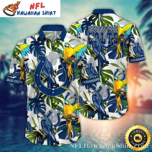 Paradise Parrot Indianapolis Colts Hawaiian Shirt – Wildlife Fan Frenzy