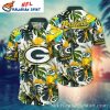 Stadium Lights Green Bay Packers Customizable Hawaiian Shirt