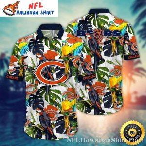 Parrot Paradise – NFL Chicago Bears Fan Hawaiian Shirt