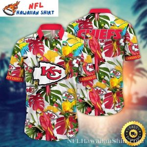 Parrot Paradise – NFL Kansas City Chiefs Hawaiian Shirt