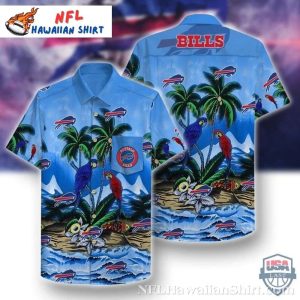 Parrots Couple NFL Buffalo Bills Hawaiian Shirt