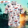 Houston Texans US Flag Customizable Hawaiian Shirt