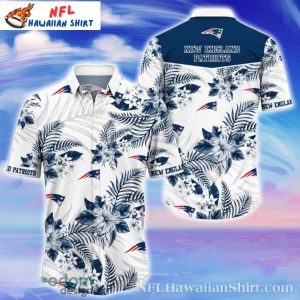 Patriotic Flora And Fauna New England Patriots Hawaiian Shirt