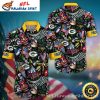 Packers Monochrome Elegance Men’s Hawaiian Shirt