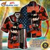 Patriotic Cheer Cleveland Browns Aloha Shirt – 4th Of July Special