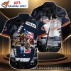 Patriotic Play – Chicago Bears Stars And Stripes Hawaiian Shirt