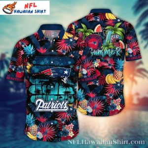 Patriotic Summer Vibes New England Patriots Hawaiian Shirt