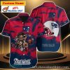 Patriotic Twilight – NFL Palm Silhouette New England Patriots Hawaiian Shirt