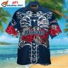 Patriotic Twilight – NFL Palm Silhouette New England Patriots Hawaiian Shirt