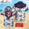 Patriots Mascot Pride – Floral Burst New England Patriots Hawaiian Shirt