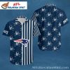 Red Zone Blast Custom New England Patriots Hawaiian Shirt – Abstract Artistic Design
