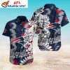 Patriots Nautical Chain Link Hawaiian Shirt – Anchored Team Spirit Design