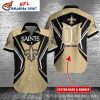 Personalized New Orleans Saints Tropical Hawaiian Shirt With Custom Name Feature