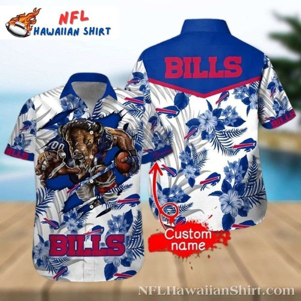 Personalized Buffalo Bills Mascot Graphic Hawaiian Shirt
