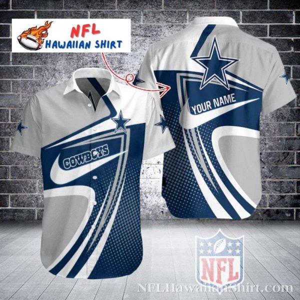 Personalized Dallas Cowboys Swirling Pride Hawaiian Shirt With Nike Logo