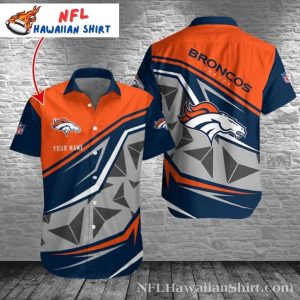 Personalized Dynamic Geometric Denver Broncos Hawaiian Shirt