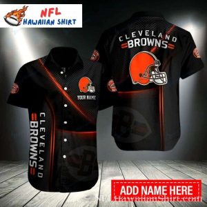 Personalized Midnight Mascot Cleveland Browns Hawaiian Shirt