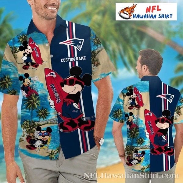 Personalized New England Patriots Mickey Hawaiian Shirt