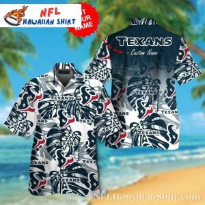 Personalized Tropical Dusk Houston Texans Hawaiian Shirt