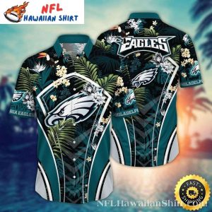 Philadelphia Eagles Exotic Botanicals Aloha Shirt