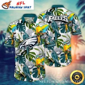 Philadelphia Eagles In Paradise Tropical Aloha Shirt