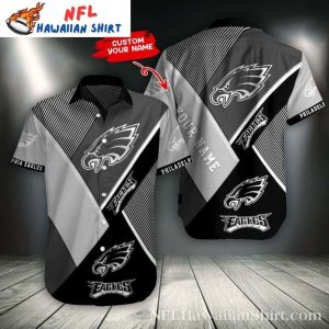 Philadelphia Eagles Monochrome Precision Custom Hawaiian Shirt