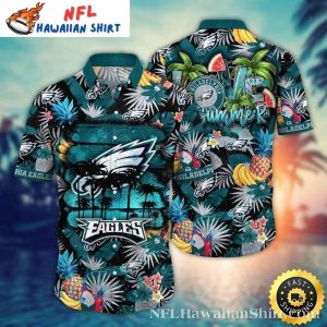 Philadelphia Eagles Pineapple Groove Hawaiian Shirt