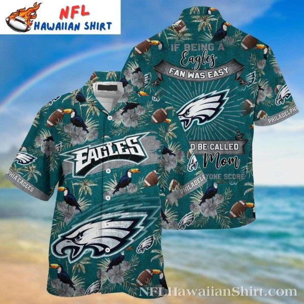 Philadelphia Eagles Tropical Mom Fan Hawaiian Shirt
