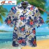 Rams Fanwave LA Hawaiian Shirt – Bold Blue Curvature