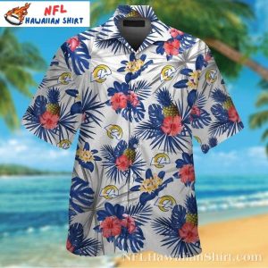Pineapple And Palms – LA Rams Relaxed Hawaiian Shirt