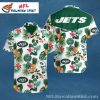 Signature Palm Trees And Helmets New York Jets Hawaiian Shirt – Jets Aloha Shirt