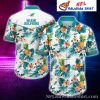 Personalized NFL Fathead Mascot Miami Dolphins Hawaiian Shirt