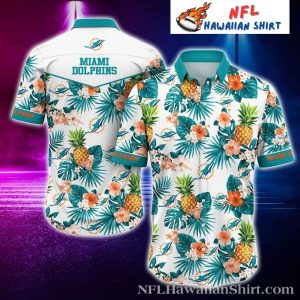 Pineapple Paradise Miami Dolphins Hawaiian Shirt – Refreshing Fan Style