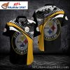 Pittsburgh Steelers Banana Leaf Blitz Hawaiian Shirt