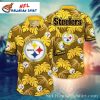 Pittsburgh Pride Yellow Blitz Steelers Hawaiian Shirt – Vibrant Fan Gear