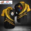 Pittsburgh Steelers Bold Stripe Showdown Hawaiian Aloha Shirt