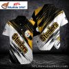 Pittsburgh Steelers Black And Gold Power Play Hawaiian Shirt