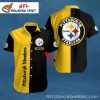 Iconic Steel Curtain Pittsburgh Steelers Hawaiian Performance Shirt