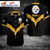 Pittsburgh Steelers Golden Horizon Aloha Hawaiian Shirt