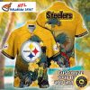 Pittsburgh Steelers Surfer – Animated Character Mickey Surfing Theme Hawaiian Shirt