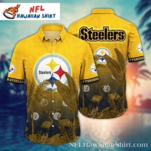 Pittsburgh Steelers Jungle Roar Team Spirit Hawaiian Shirt