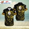 Pittsburgh Steelers Surf And Turf Tailgate Hawaiian Shirt