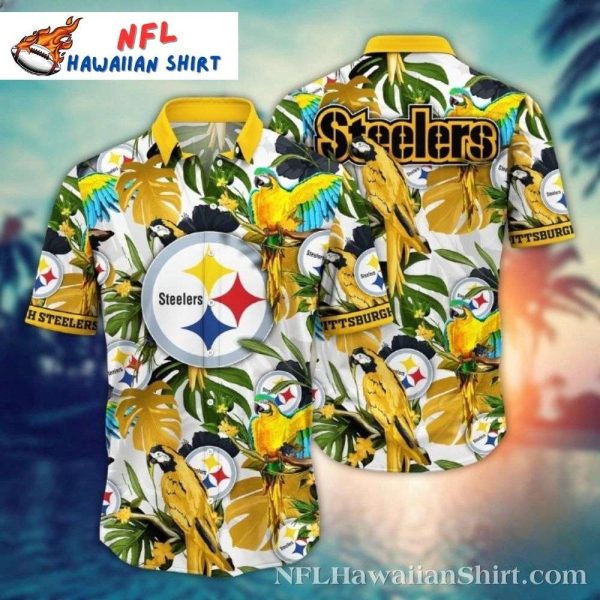 Pittsburgh Steelers Parrot Paradise Tropical Hawaiian Shirt