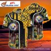 Pittsburgh Steelers Midnight Victory Splatter Hawaiian Shirt