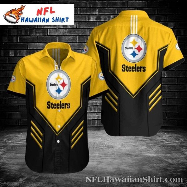 Pittsburgh Steelers Sunburst Hawaiian Shirt – Bright Yellow Fan Statement